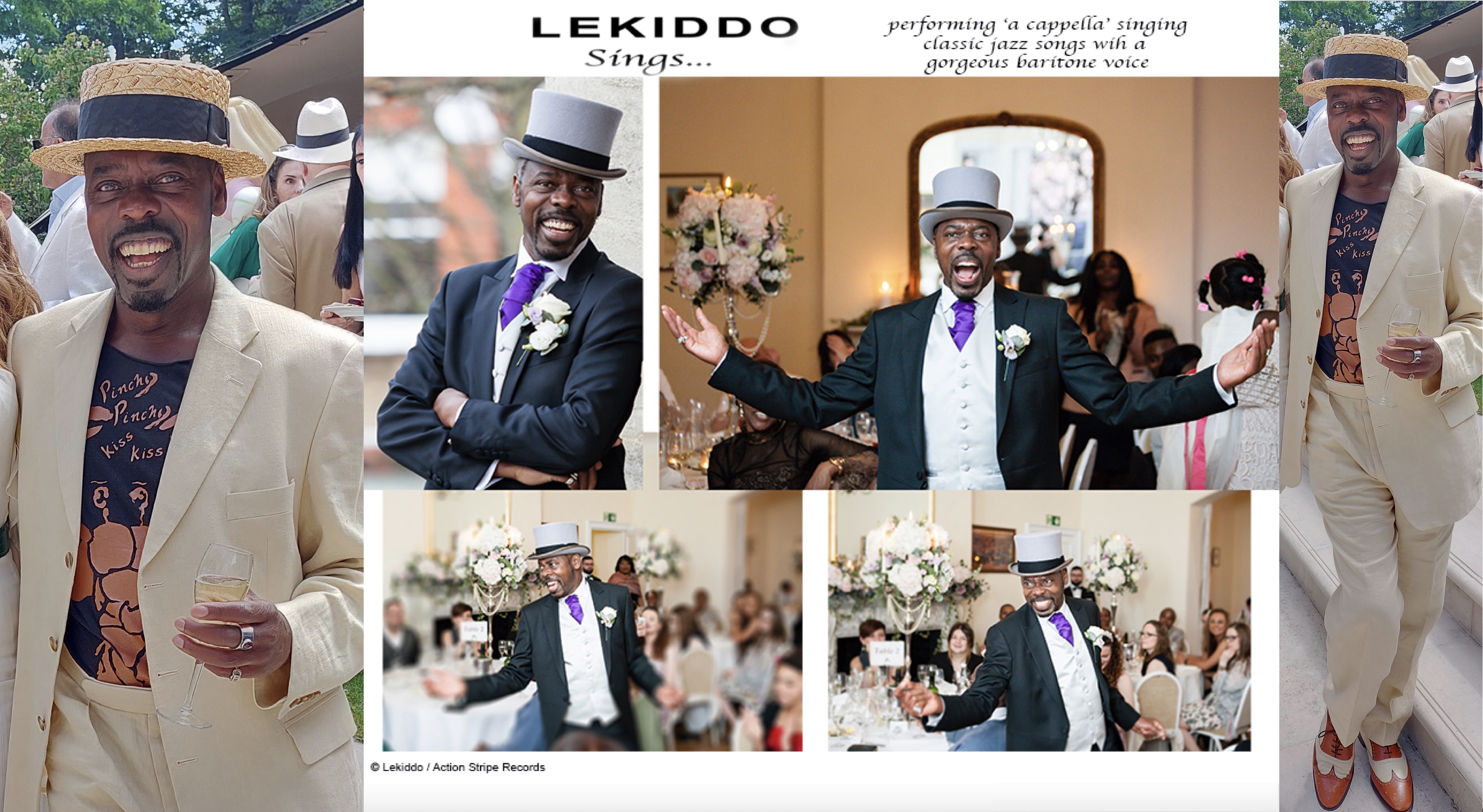 LEKIDDO Sings... performing a cappella singing classic jazz songs with a gorgeous baritone voice