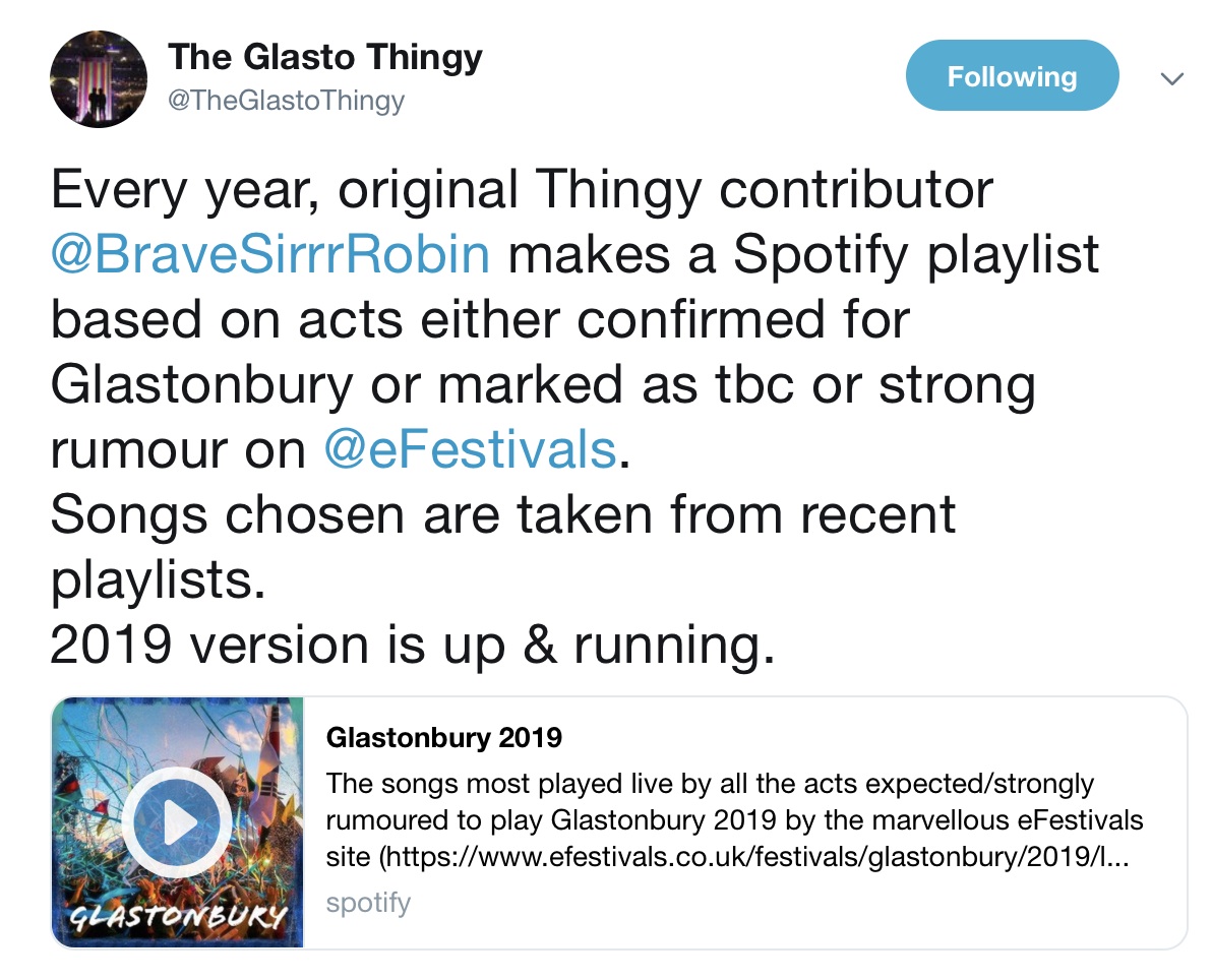 LEKIDDO - Lord of The Lobsters! on @TheGlastoThingy @efestivals Glastonbury 2019 playlist @GlastoFest